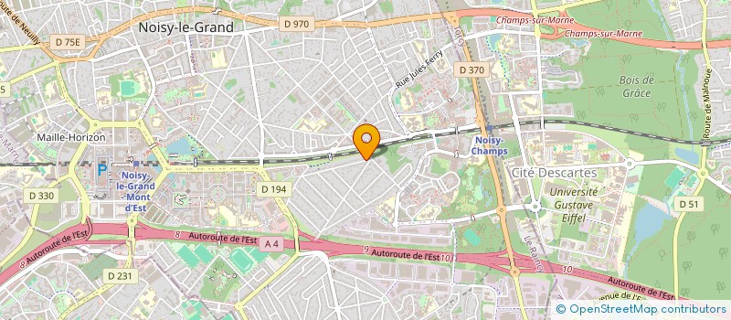 localisation de l'entreprise MD TRANSPORTS à NOISY-LE-GRAND