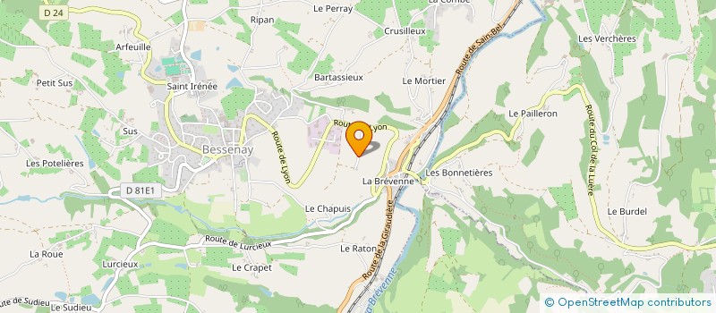 localisation de l'entreprise MD2 LA BREVENNE  BESSENAY