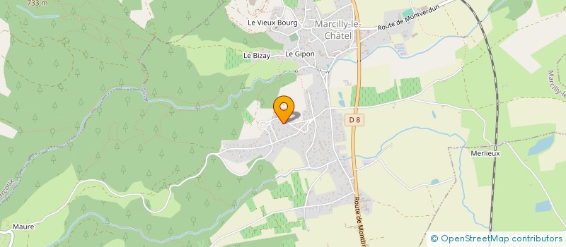 localisation de l'entreprise MD2F  MARCILLY-LE-CHATEL