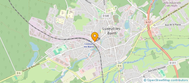 localisation de l'entreprise MD2G  LUXEUIL-LES-BAINS