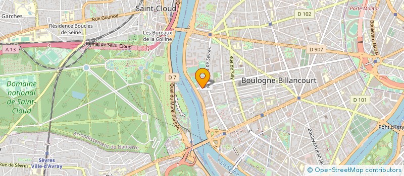 localisation de l'entreprise MD2I à BOULOGNE-BILLANCOURT