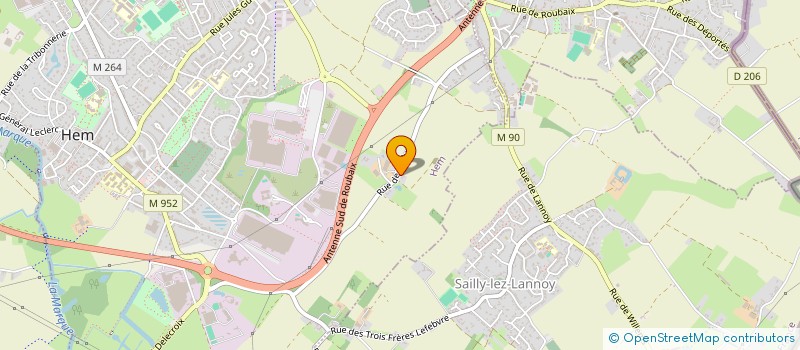 localisation de l'entreprise MD3  HEM