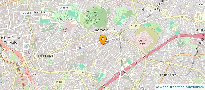 localisation de l'entreprise MD3D à ROMAINVILLE