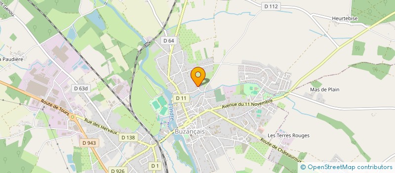 localisation de l'entreprise MD4V à BUZANCAIS