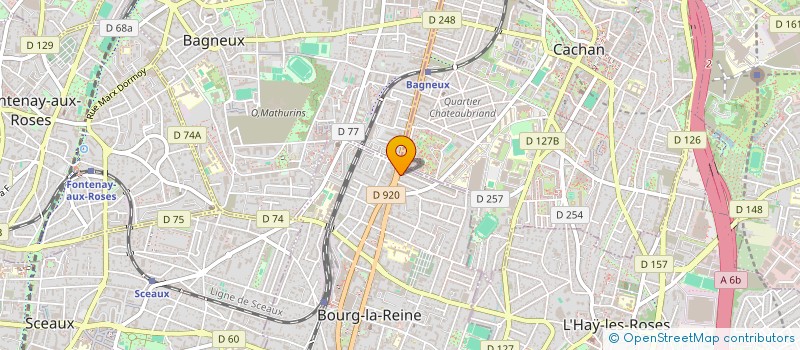 localisation de l'entreprise MDA à BOURG-LA-REINE