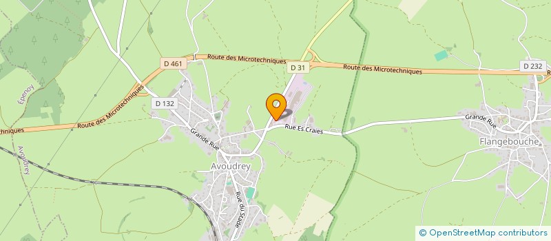 localisation de l'entreprise MDA  AVOUDREY