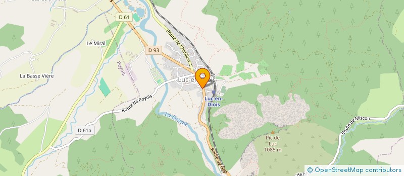 localisation de l'entreprise MDA  LUC-EN-DIOIS