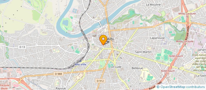 localisation de l'entreprise MDA ALBI FORMATION à ALBI