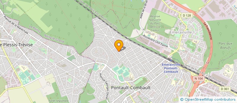 localisation de l'entreprise MDA DISTRIBUTION à PONTAULT-COMBAULT