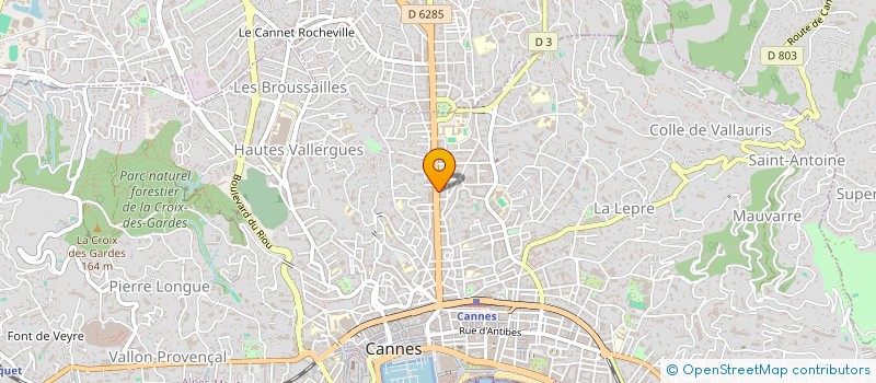 localisation de l'entreprise MDA FRANCE à CANNES