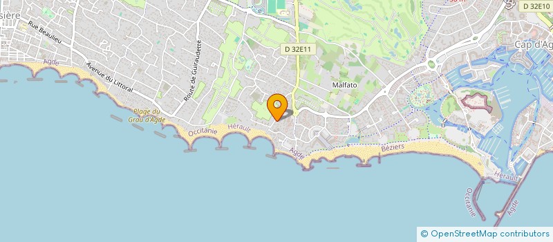 localisation de l'entreprise MDA IMMO  AGDE