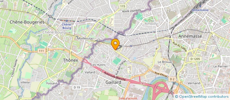 localisation de l'entreprise MDA IMMO  GAILLARD