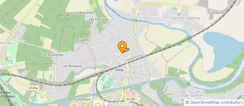 localisation de l'entreprise MDA-TECH. à ESBLY