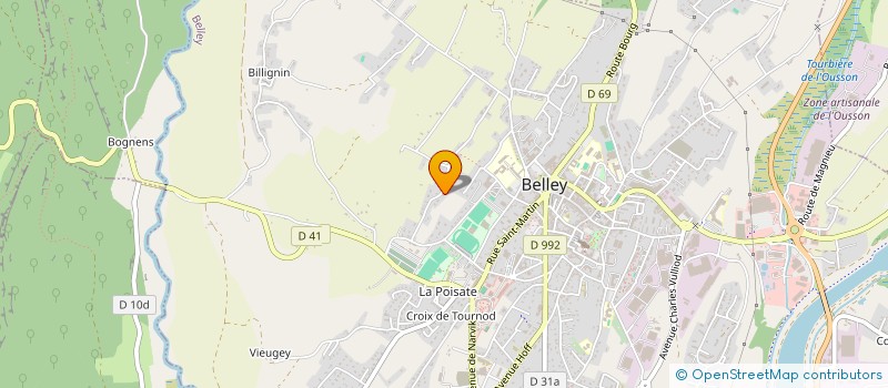 localisation de l'entreprise MDAG  BELLEY