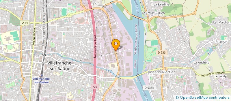 localisation de l'entreprise MDB  VILLEFRANCHE-SUR-SAONE