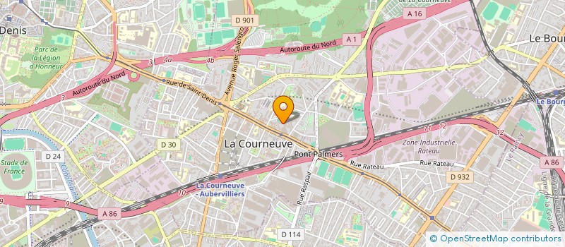 localisation de l'entreprise MDB à LA COURNEUVE
