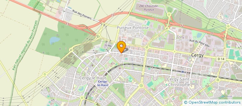 localisation de l'entreprise MDB  CERGY