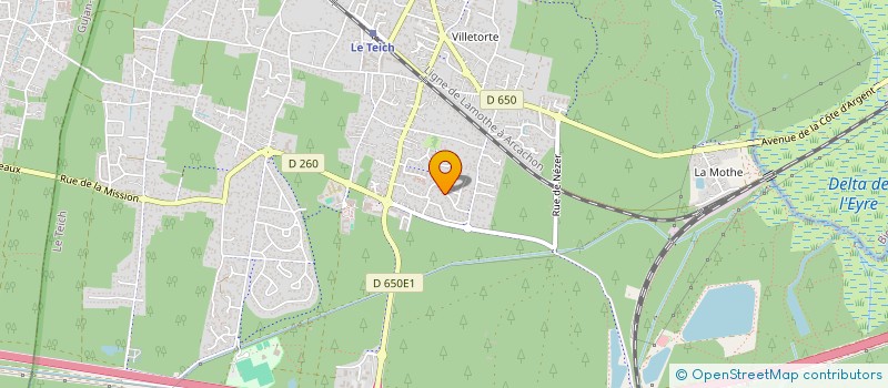 localisation de l'entreprise MDB  LE TEICH