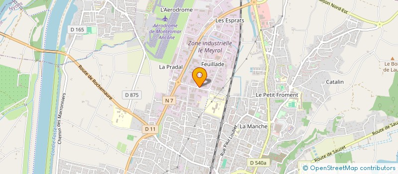 localisation de l'entreprise MDB  MONTELIMAR