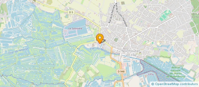 localisation de l'entreprise MDB ATLANTIQUE  NOIRMOUTIER-EN-L'ILE