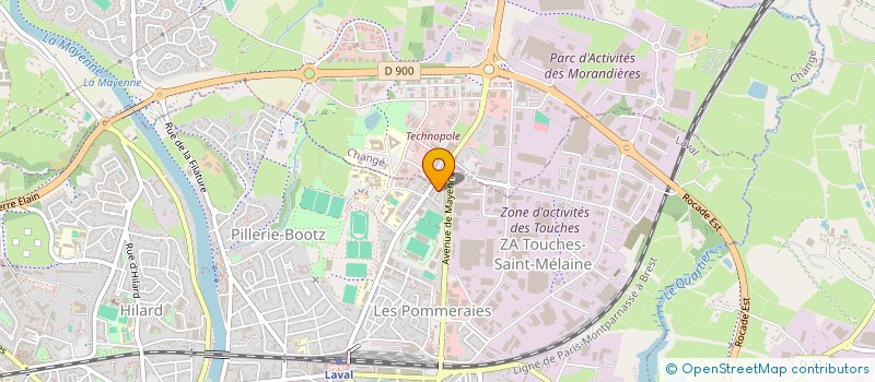 localisation de l'entreprise MDB CHOQUET à LAVAL