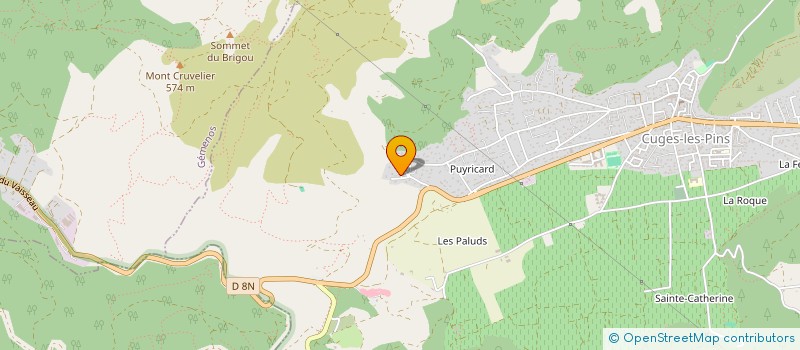 localisation de l'entreprise MDB DEVELOPMENT à CUGES-LES-PINS