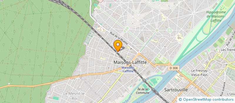 localisation de l'entreprise MDB FITNESS à MAISONS-LAFFITTE
