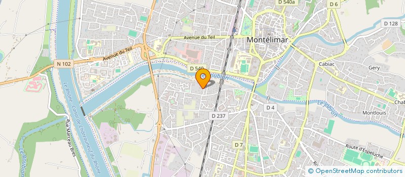localisation de l'entreprise MDB INVEST à MONTELIMAR