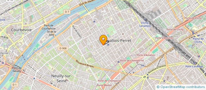 localisation de l'entreprise MDB INVEST à LEVALLOIS-PERRET