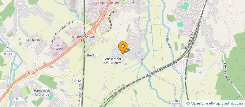 localisation de l'entreprise MDB INVEST  ROULLET-SAINT-ESTEPHE