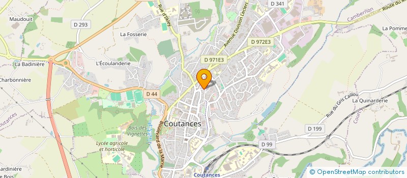 localisation de l'entreprise MDB LIFE  COUTANCES