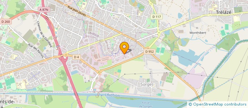 localisation de l'entreprise MDB LOC  LES PONTS-DE-CE