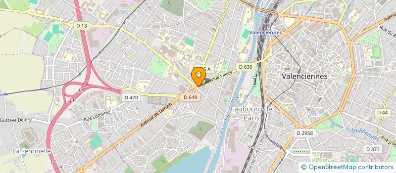 localisation de l'entreprise MDB MAES GARLES à VALENCIENNES