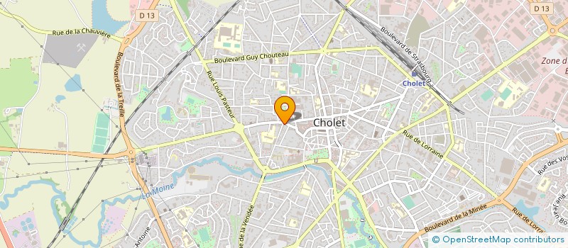 localisation de l'entreprise MDB - MARTIN DUPRE BROCHARD à CHOLET