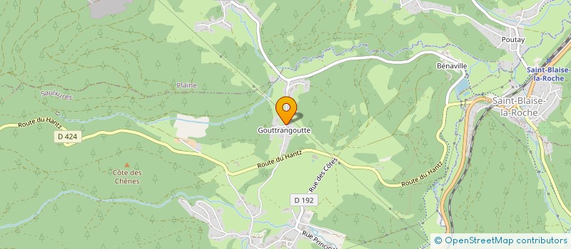 localisation de l'entreprise MDB - METALLERIE DE LA BRUCHE  SAULXURES