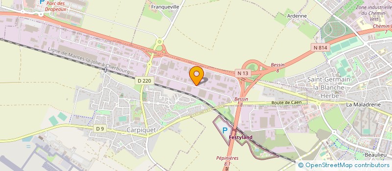 localisation de l'entreprise MDB RENOVATION 14  CARPIQUET