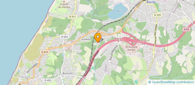 localisation de l'entreprise MDB SN  BIDART