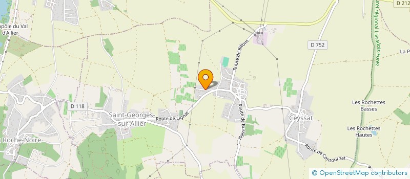 localisation de l'entreprise MDB TELECOM  SAINT-GEORGES-SUR-ALLIER