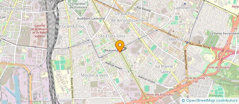 localisation de l'entreprise MDB TRANSPORT à LYON