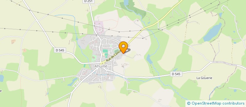 localisation de l'entreprise MDBEM à AHUILLE
