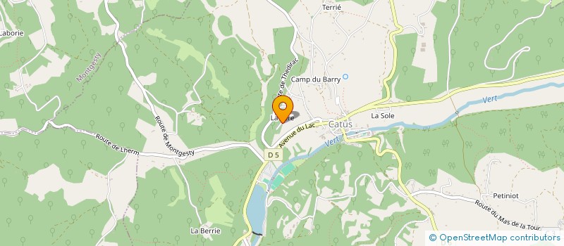 localisation de l'entreprise MDBI46  CATUS