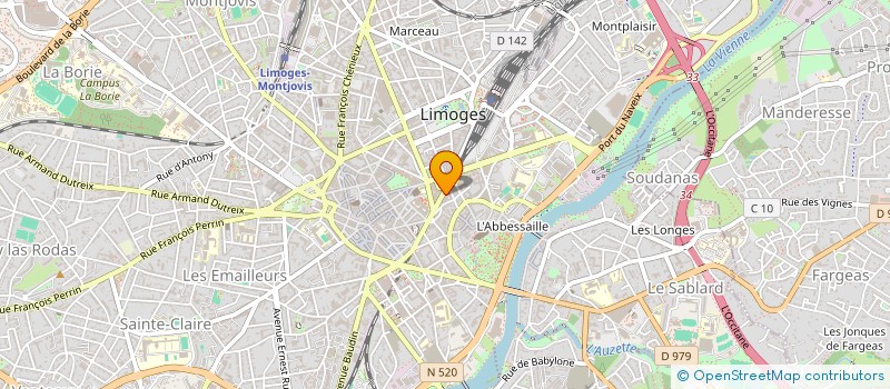 localisation de l'entreprise MDBL à LIMOGES