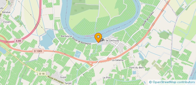 localisation de l'entreprise MDC 33  GENISSAC