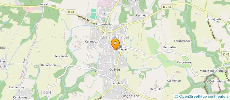 localisation de l'entreprise MDC  CLOHARS-CARNOET