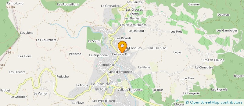 localisation de l'entreprise MDC BATIMENT  LE PLAN-DE-LA-TOUR