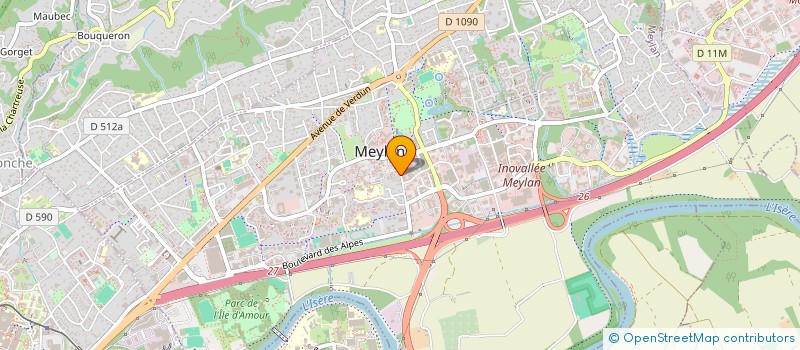 localisation de l'entreprise MDC FORMATION  MEYLAN