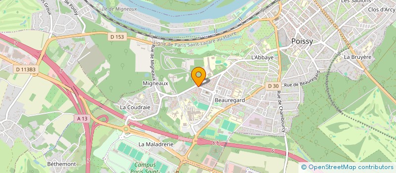 localisation de l'entreprise MDC HOTCA  POISSY