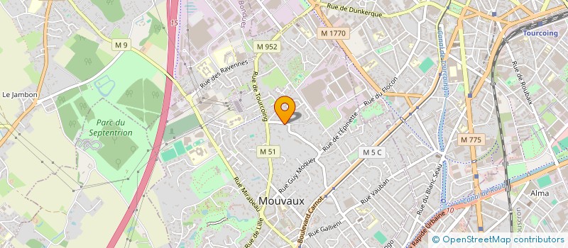 localisation de l'entreprise MDC IMMOBILIER à MOUVAUX