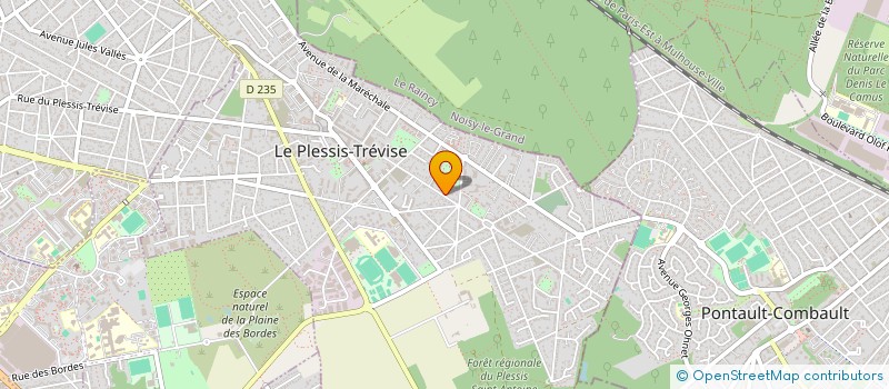 localisation de l'entreprise MDC TP à LE PLESSIS-TREVISE