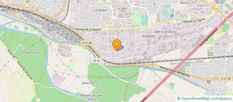 localisation de l'entreprise MDCS PERPIGNAN à BEZIERS